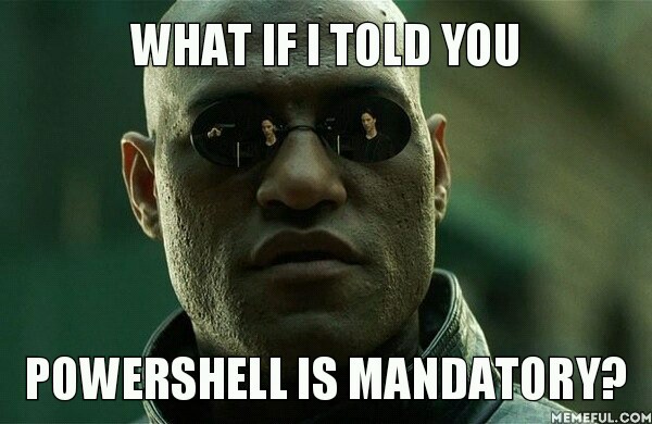 Matrix Powershell is mandatory
